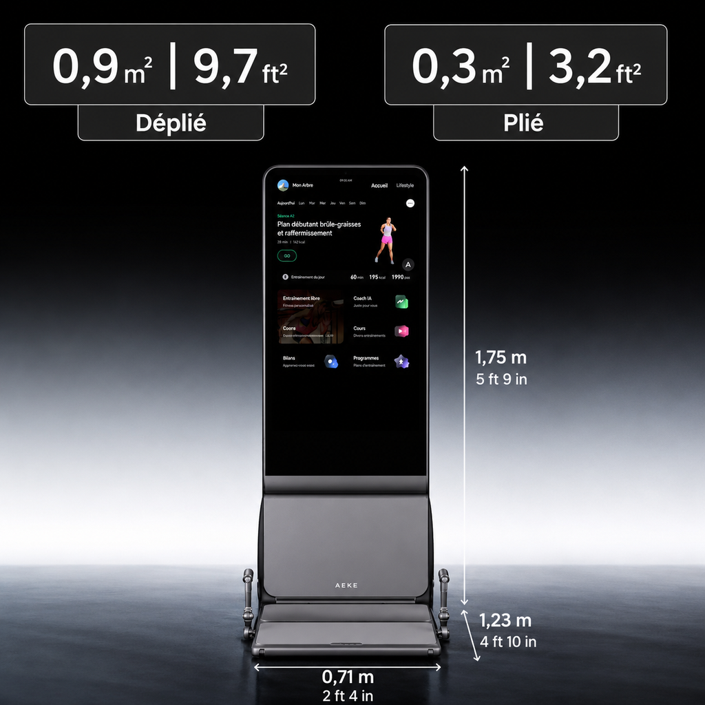 Machine de Sport Écran Connectée + Banc & Accessoires Tout-en-Un | Salle de Sport à Domicile | Coaching IA | INOVALUX HOME™
