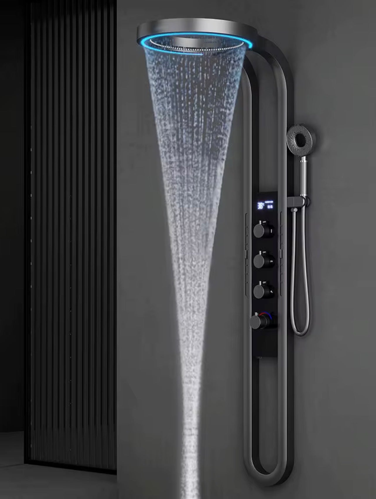 Colonne de Douche Intelligente Effet Spa | Inox Premium | 5 Fonctions | INOVALUX HOME™