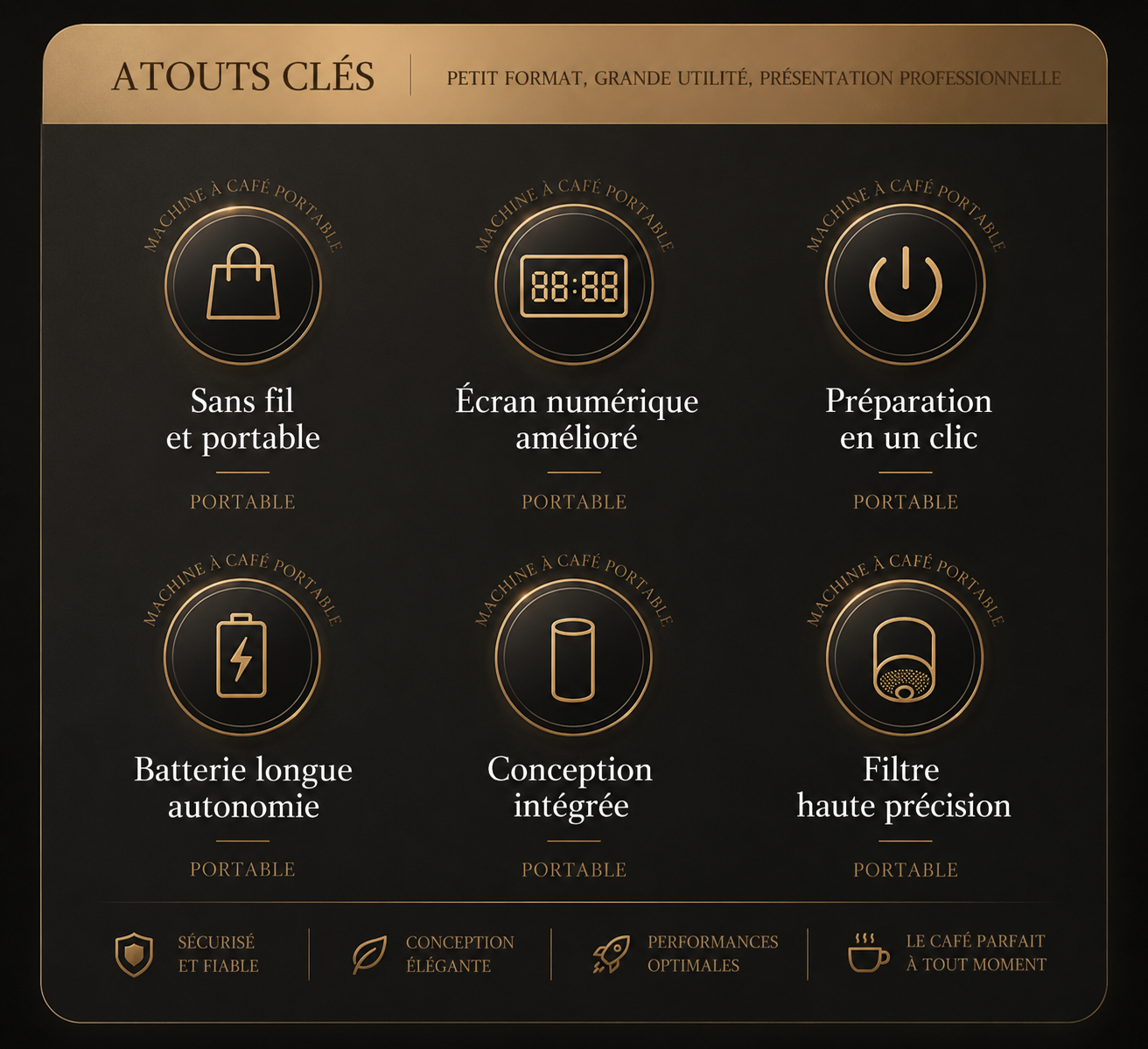 Cafétière Expresso Électrique Portable 2-en-1 | Batterie 7800 mAh | Café Moulu & Capsules | INOVALUX HOME™