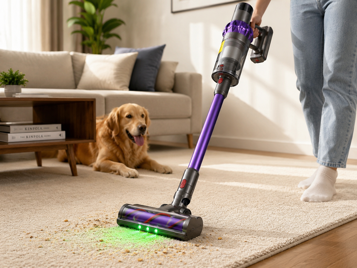 Aspirateur Sans Fil Intelligent 480W | Filtre HEPA | Capteur Infrarouge & LED | INOVALUX HOME™