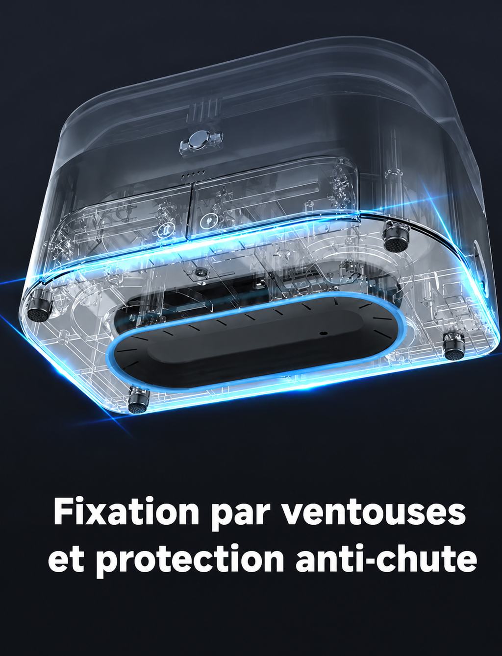Robot Lave-Vitres Intelligent Automatique IA | Double Pulvérisation | Télécommande & Application | Version 2 INOVALUX HOME™