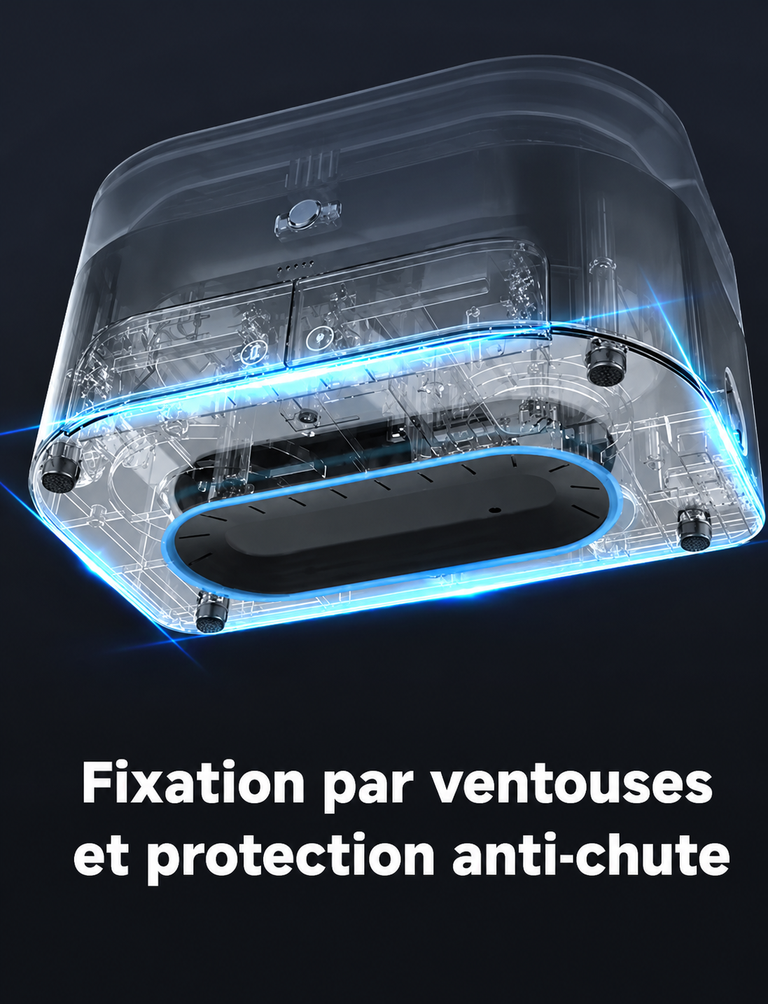 Robot Lave-Vitres Intelligent Automatique IA | Double Pulvérisation | Télécommande & Application | Version 2 INOVALUX HOME™