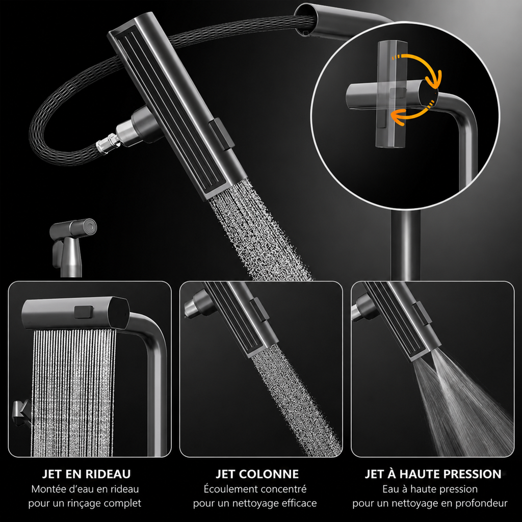 Évier Cuisine Intelligent Multifonctions 11-en-1 | Inox SUS304 | Support Téléphone 360° | INOVALUX HOME™