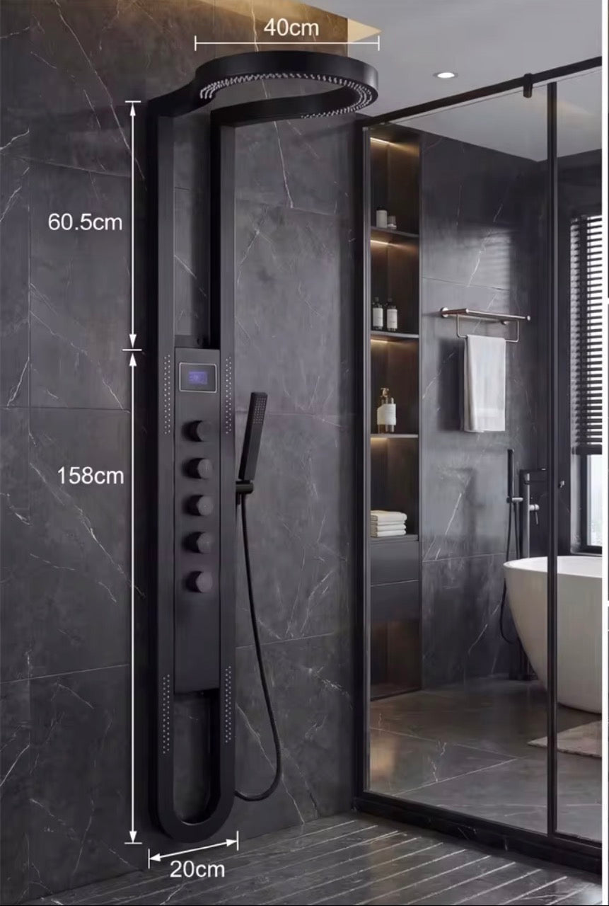 Colonne de Douche Intelligente Effet Spa | Inox Premium | 5 Fonctions | INOVALUX HOME™