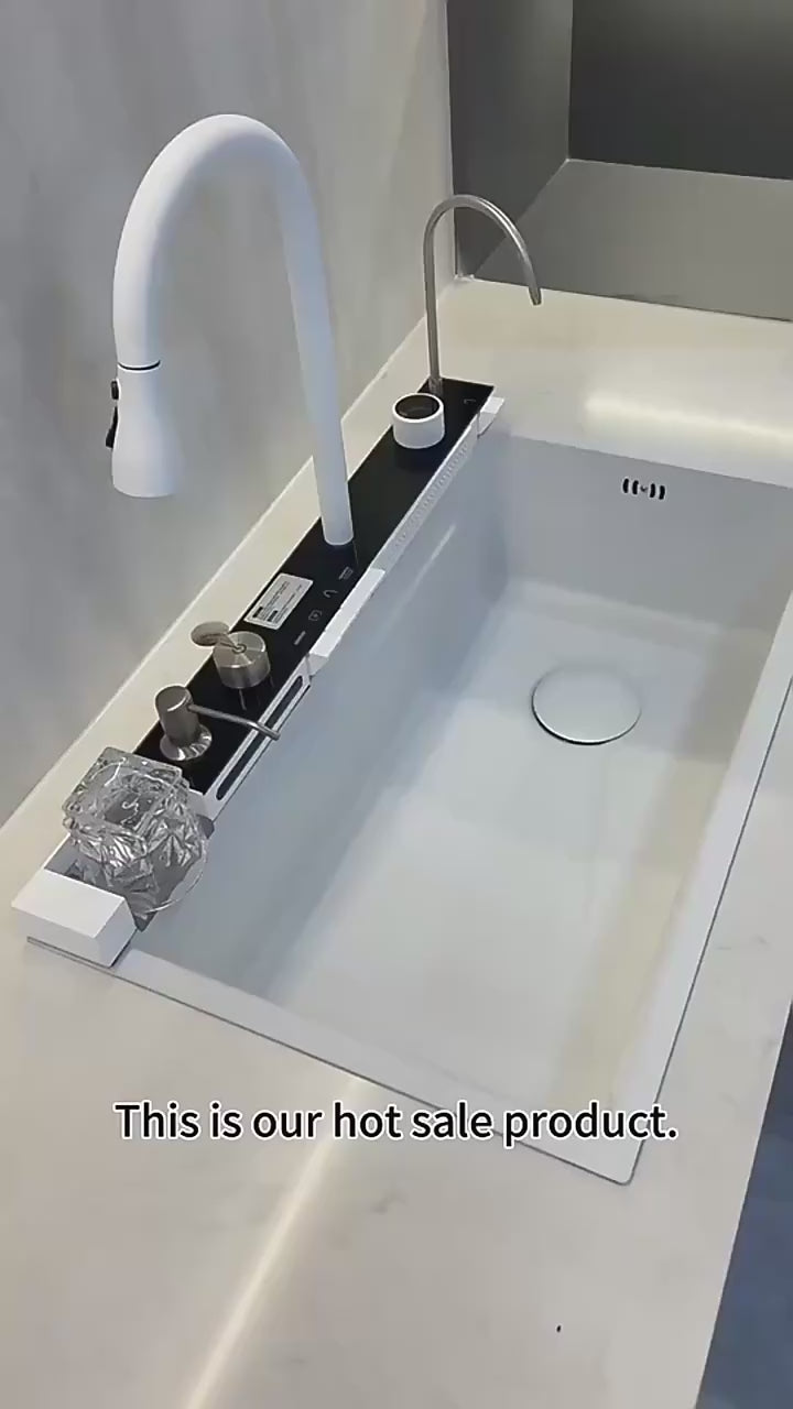Évier Cuisine Multifonctions 7-en-1 | Inox 304 | Cascade & Purificateur | INOVALUX HOME™